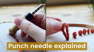 HOW does the ADJUSTABLE PUNCH NEEDLE work How do the loops actually stay in Punch needle explained [upl. by Nirrep955]