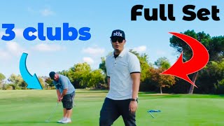 15 Handicap Golfer Gets a Full Set and a Scratch Gets Only 3 Clubs [upl. by Teagan795]