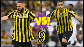 Abderrazak Hamdallah VS Karim Benzema 🔥🔥⚫️🟡 [upl. by Sivrat]