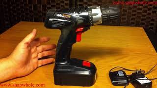 Harbor Freight Drill Master 38 Inch Cordless Drill Driver with NiCad Batteries Review [upl. by Rhynd]