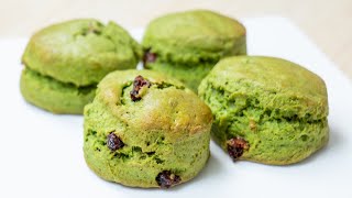 Matcha Cranberry Scones eggless recipe ready in 30 minutes [upl. by Ciapas]