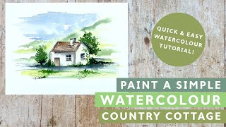 Create a Captivating Watercolour Landscape in Minutes Learn How to Paint a Parsley Cow Meadow [upl. by Yremogtnom]