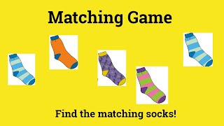 Matching Game  Match the socks [upl. by Brine]