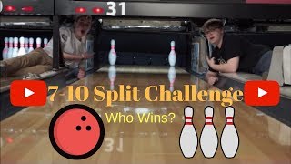 710 SPLIT BOWLING CHALLENGE [upl. by Kilar498]