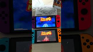 Nintendo Switch Oled VS Nintendo Switch with Super Mario RPG nintendoswitch supermario nintendo [upl. by Beichner]