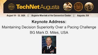 Keynote Address Maintaining Decision Superiority Over a Pacing Challenge [upl. by Rehpitsirhc]