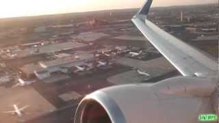 Intense ROAR United 737800 Stunning Takeoff from Newark SPEAKERS ON MAX [upl. by Debo]