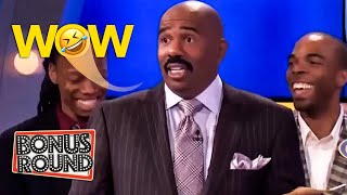 Funny Answers amp Moments On Family Feud With Steve Harvey [upl. by Cora]