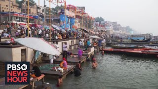 Indias effort to clean up sacred but polluted Ganga River [upl. by Jeannine74]