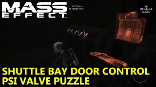 Mass Effect Shuttle Bay Door Control  Psi Valve Puzzle Solution  Feros [upl. by Ellehcar]