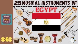 25 MUSICAL INSTRUMENTS OF EGYPT  LESSON 63  LEARNING MUSIC HUB [upl. by Alvan]