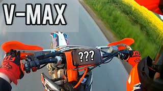 Ktm Sxf 250 V Max  Max speed Prędkość maksymalna  VMax cross [upl. by Notreb389]