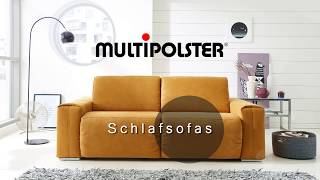 Schlafsofa mit MATRATZE  Bettsofas mit ganz einfacher Handhabung  by Multipolster® [upl. by Notsecnirp]