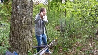 How to pull a branch off a tree with a Tirfor T516 winch [upl. by Toscano684]