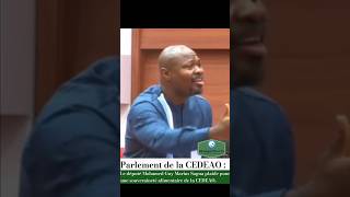 Parlement de la CEDEAOle député Mohamed Guy MSagna plaide pour une souveraineté alimentaireafrica [upl. by Rezal]