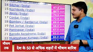 Rainiest cities in India देश के 50 से अधिक शहरों में भीषण वर्षा Heavy Monsoon Rains in India [upl. by Dre]