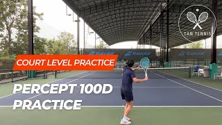 Yonex Percept 100D Court Level Practice [upl. by Eicirtap772]