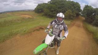 weedon motorcross track KX450 vs CR250 [upl. by Akyssej]