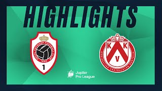 Royal Antwerp FC  KV Kortrijk hoogtepunten [upl. by Ardnasal]