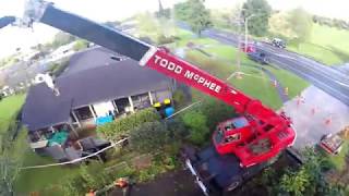 Huge Old Oak Tree Crane dismantle  Arborist Rigging  Part 2 of 4 [upl. by Zerelda]