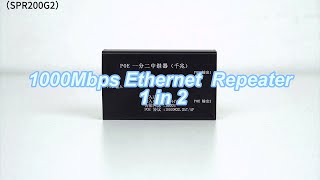 VCOM POE Series  1000m Ethernet Repeater 1 in 2 [upl. by Ludlew]