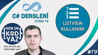 19C Listview Kullanımı Örneği 2 Veri Ekleme ve Arama C Form Dersleri [upl. by Haidabo]