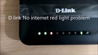 D Link 2750u internet signal red light problem [upl. by Gifferd]