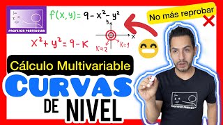 ✅CURVAS de NIVEL Ejemplo 1  𝙁𝙖𝙘𝙞𝙡í𝙨𝙞𝙢𝙤 💯​😎​🫵​ CÁLCULO MULTIVARIABLE [upl. by Nuhsyar385]