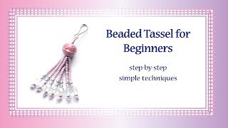 Beaded Tassel Making for Beginners [upl. by Kudva]