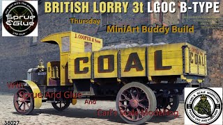 MINI ART 135 BType British Lorry Buddy Build scalemodelling modelbuilder miniart plasticmodel [upl. by Eirrotal]