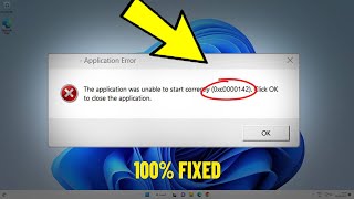 The application was unable to start correctly 0xc0000142 in Windows 111087  How To Fix Error ✅ [upl. by Enyawud]