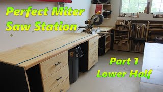 Easy Miter Saw Station  Part 1  VERY DOABLE All the features you need in your chop saw stand [upl. by Alliber]