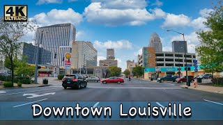 Louisville Ky  Driving Downtown  4K [upl. by Novehc]