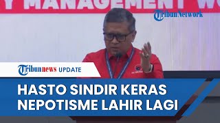 Hasto Bicara soal Kelahiran Nepotisme di Indonesia seusai Gibran Pilih Jadi Cawapres Sindir Jokowi [upl. by Aihcila]