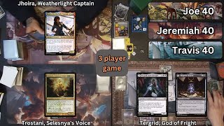 Commander Gameplay Ep10 Tergrid God of Fright v Trostani Life Gain v Jhoira Artifacts MTG EDH [upl. by Eniale]