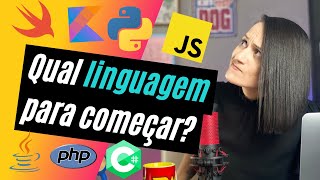 Qual LINGUAGEM de PROGRAMAÇÃO escolher para COMEÇAR a programar [upl. by Aelram]