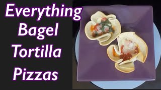 Easy mini everything bagel tortilla pizzas [upl. by Aleta]