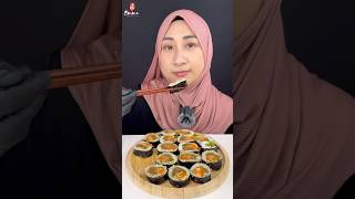 Lets Eat Delicious Korean Bulgogi Kimbap 🍙😋 foodie eating [upl. by Alahs579]