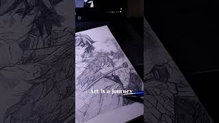 Art motivation  ART IS A JOURNEY art shorts drawing calm enjoy [upl. by Rici347]