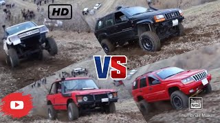 Extreme 4X4 Challenge Range Rover VS Jeep VS Toyota [upl. by Mansfield]