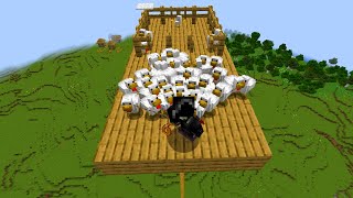 can you fly with chickens in minecraft [upl. by Chickie]