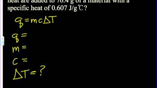 Calculations involving heat and specific heat [upl. by Ennaul]