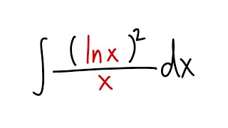 Integral of lnx2x calculus usubstitution [upl. by Doll]