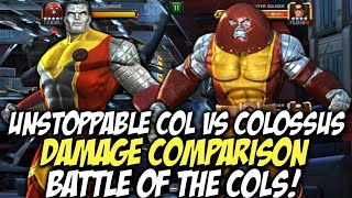 Colossus Vs Unstoppable Colossus Damage Comparison  Marvel Contest Of Champions [upl. by Elbert690]