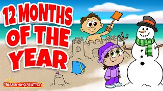 12 Months of the Year ♫ Learn Months Song ♫ with Don Monopoli ♫ Kids Songs by The Learning Station [upl. by Eldredge]