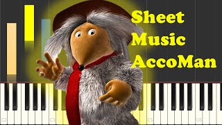 Wombles Theme Song Piano Sheet Music [upl. by Annelak123]