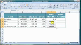 How To Calculate Market Share in Excel [upl. by Orton]