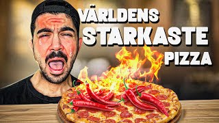 ÄTER VÄRLDENS STARKASTE PIZZA [upl. by Nylahsoj466]