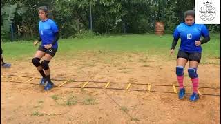 Ladder Drills For Volleyball Session 03 [upl. by Yaf]