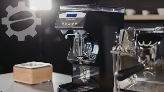 Nuova Simonelli Mythos Espresso Grinder  Commercial Crew Review [upl. by Ylnevaeh700]